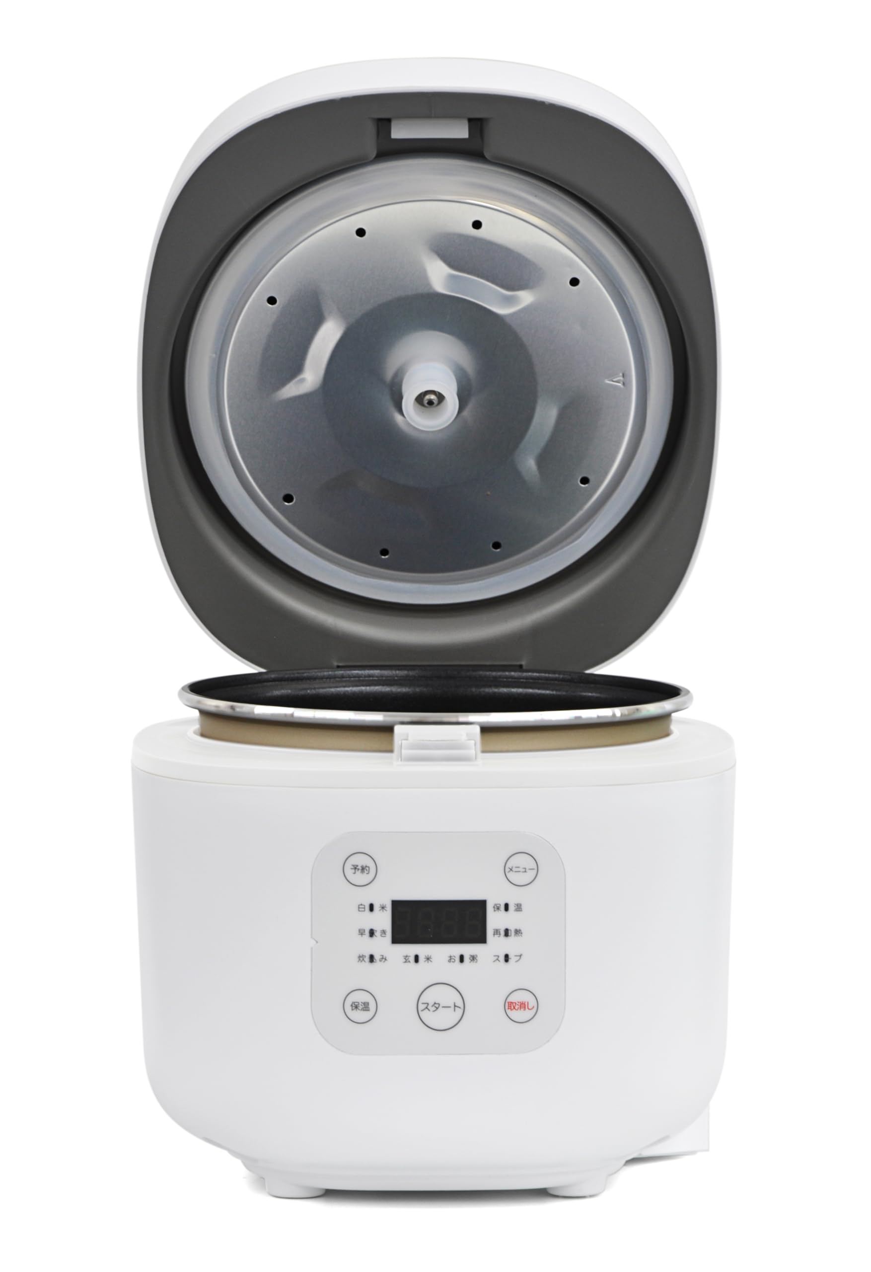 Amazon | ベルソス シンプル3合炊飯器 ホワイト VS-IT003S-WH